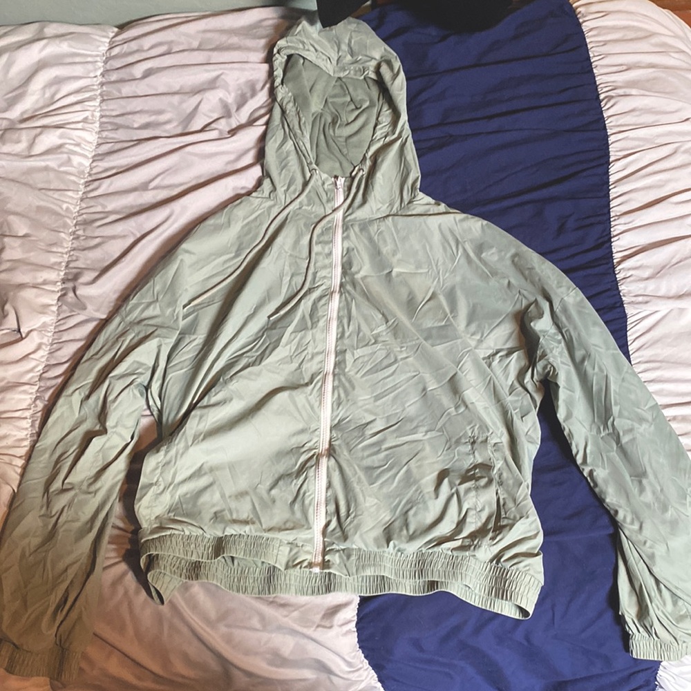 Light green windbreaker; made by Pink Republic; medium